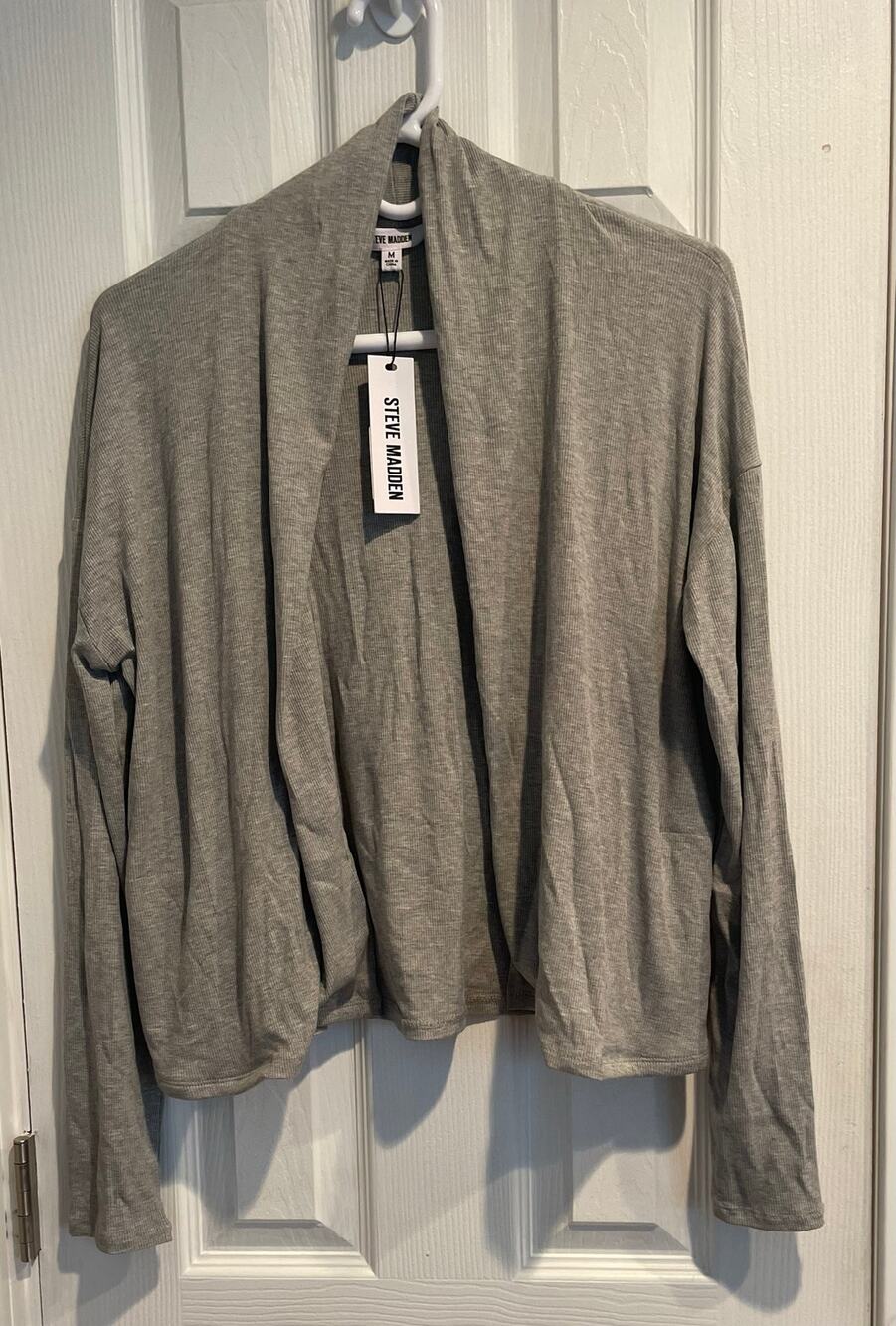 Steve Madden Oatmeal Swing Jacket, A51 Stylish, Fun Piece. Perfect weight! A51